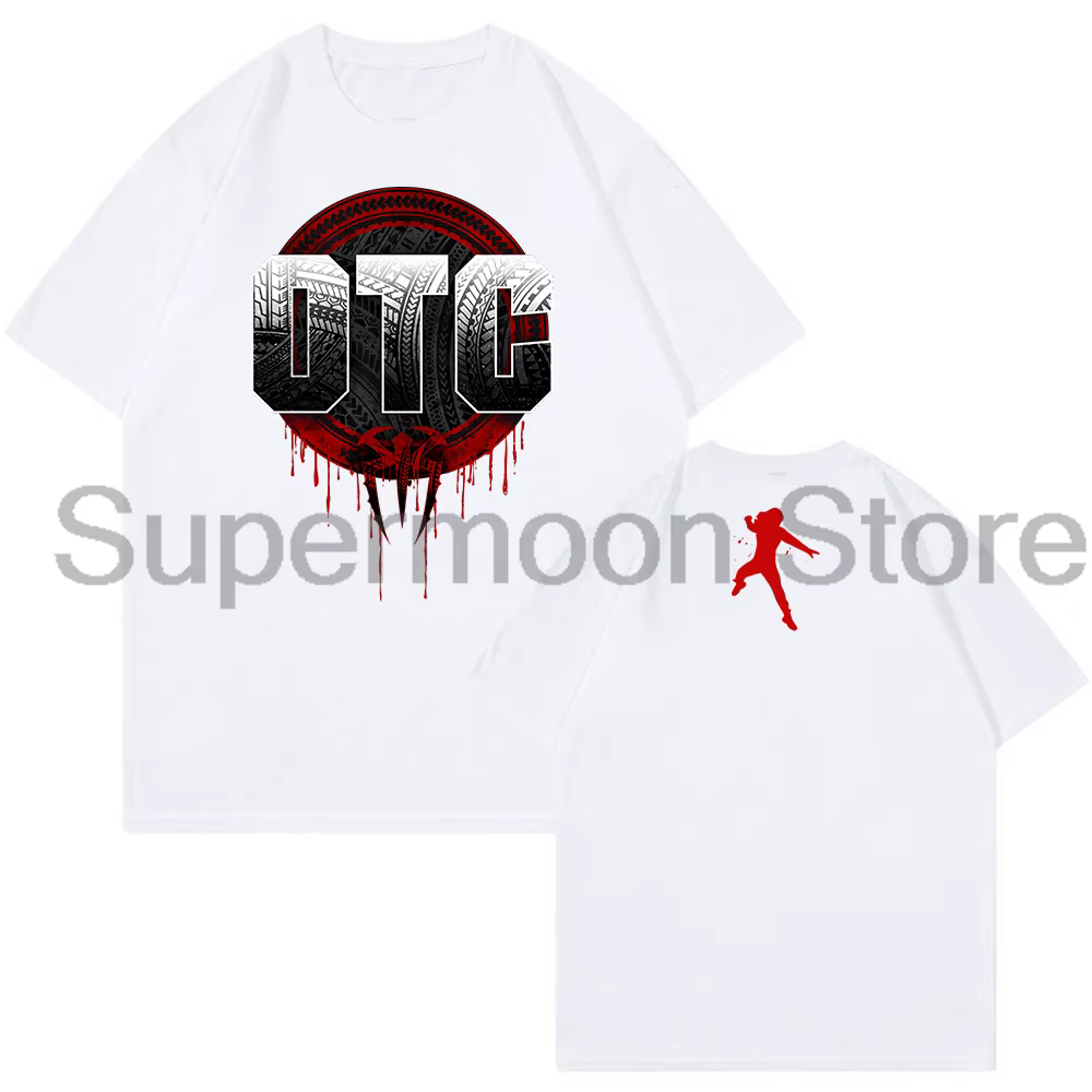 Roman Reigns OTC T-shirt 2024 nouveau Logo col rond manches courtes coton