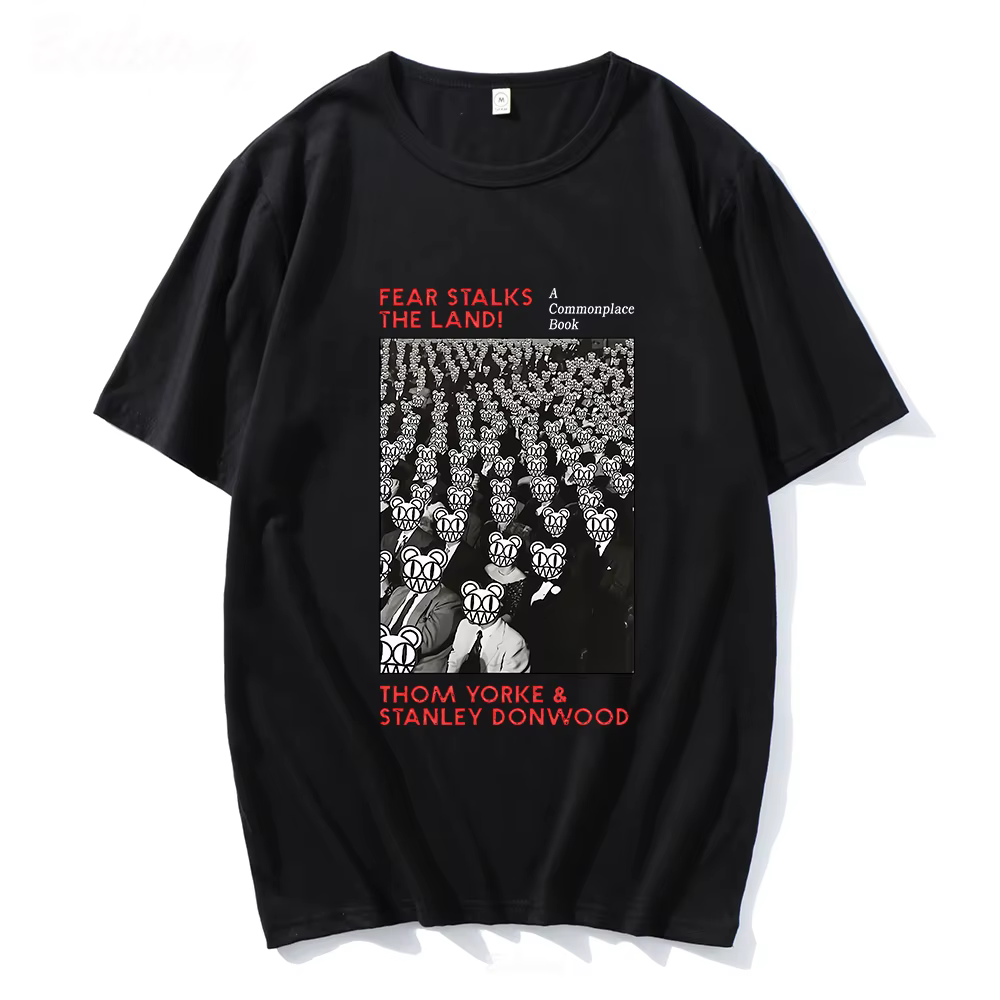 Radiohead-T-shirt à col rond pour homme et femme