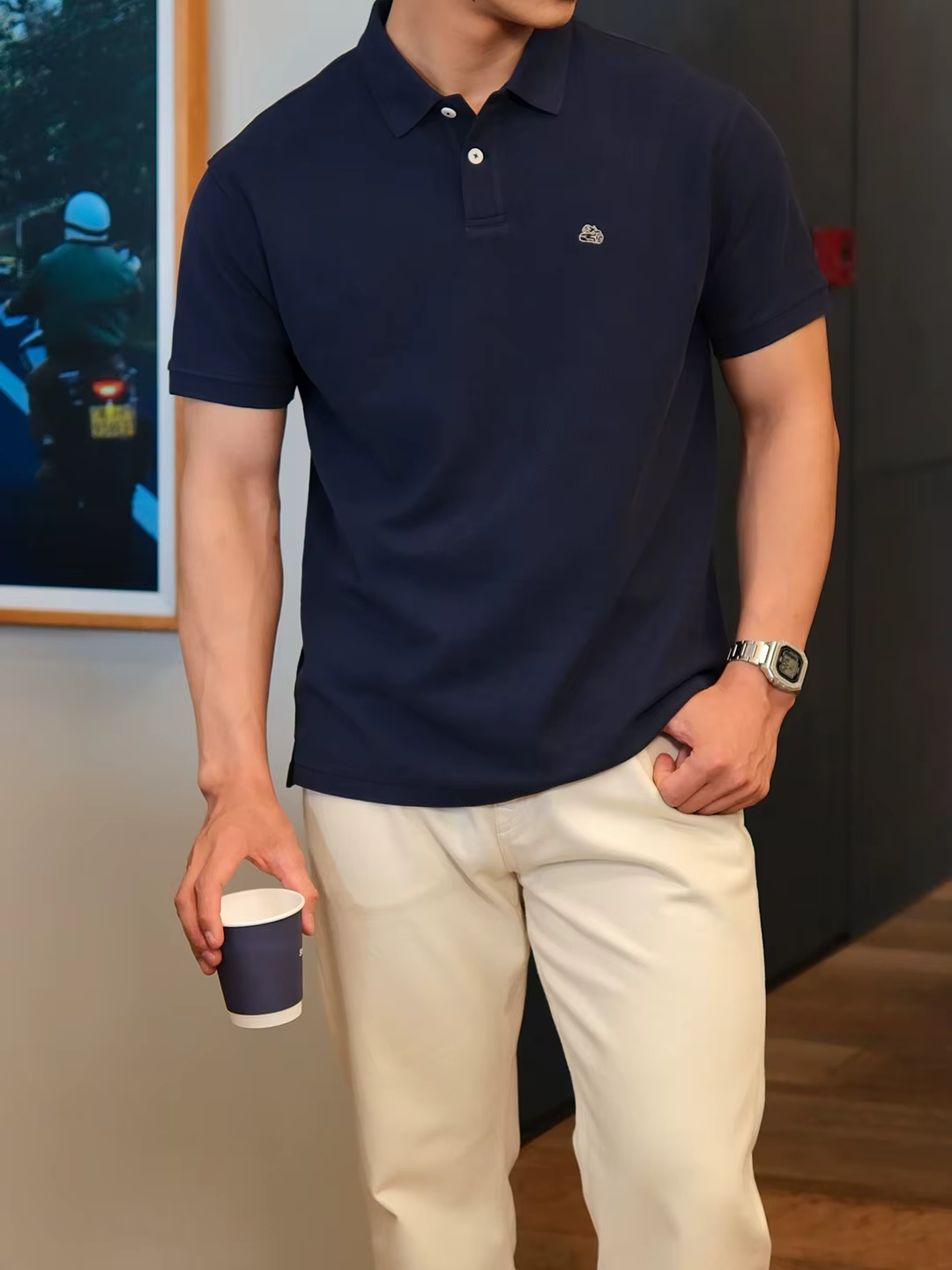 SIMWOOD 2026 Nouveaux Polos Oversize d'Été pour Hommes – Respirants