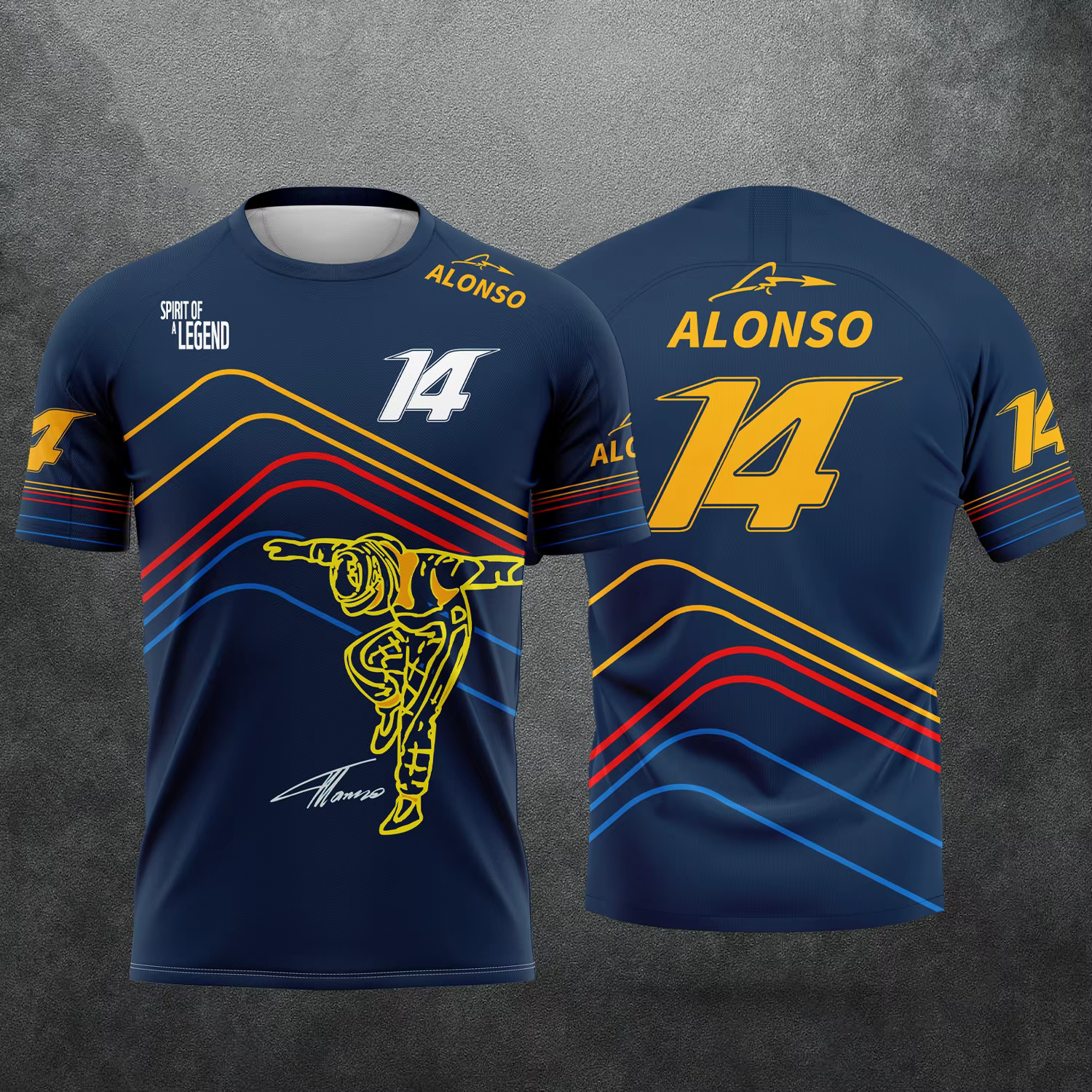 Nouvelle voiture de course 2026 # T-shirt pour fan de Fernando Alonso