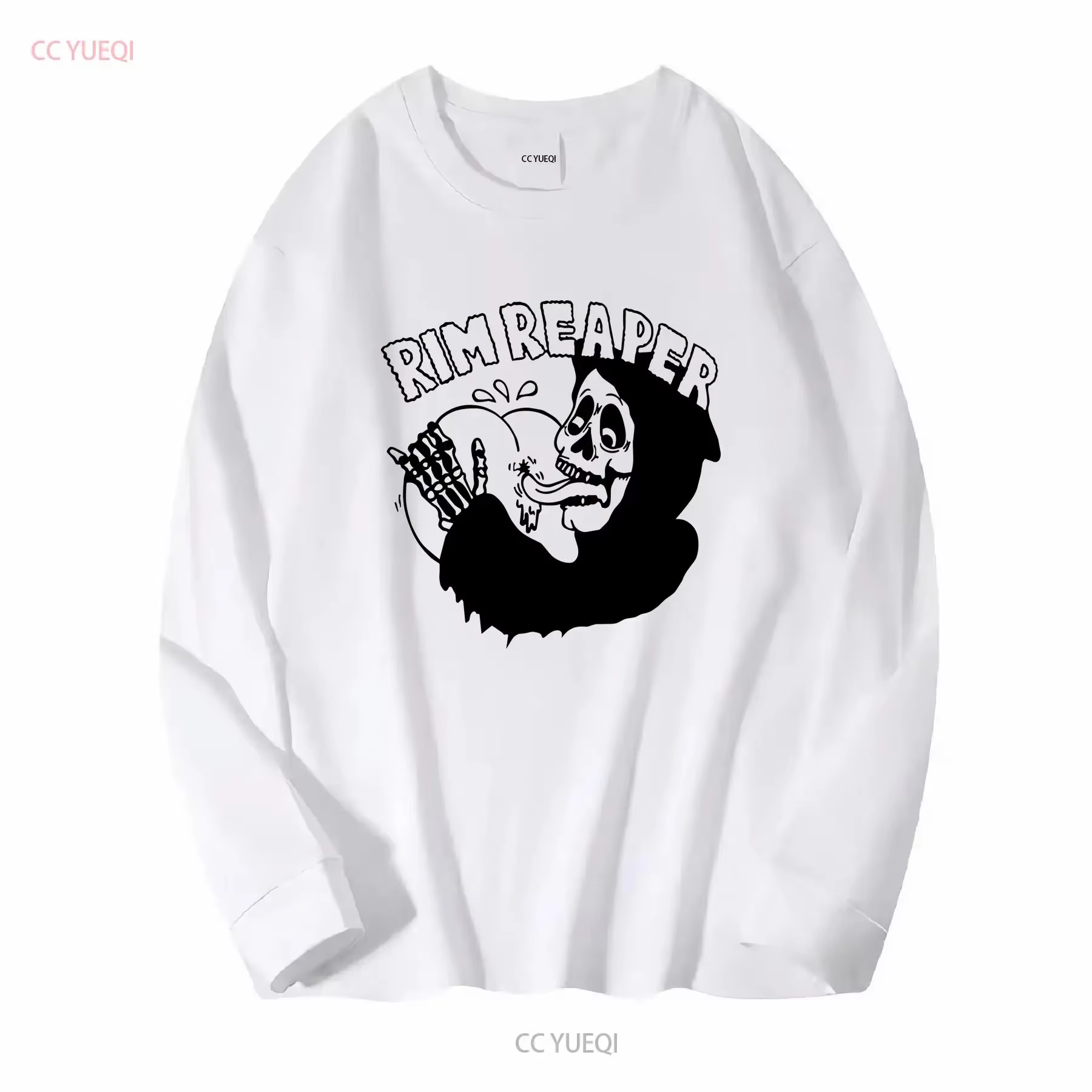 RIM REAPER T SHIRT moto hors-la-loi motard vintage lavé streetwear vêtements de créateurs mode élégante légèrement graphique