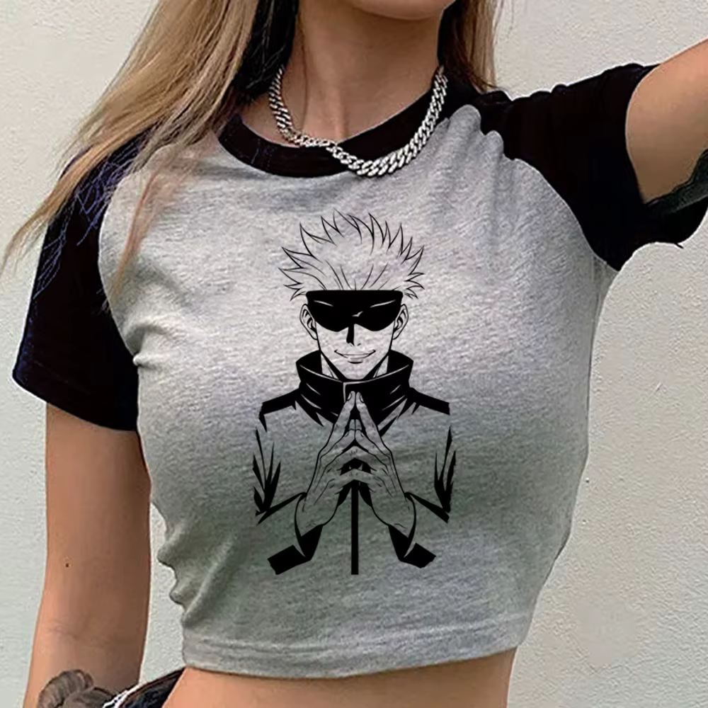 Crop top Jujutsu Kaisen pour femmes
