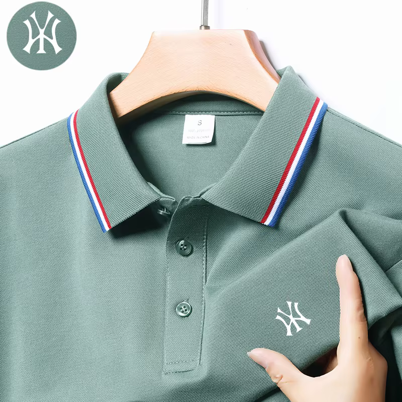 Polo pour homme avec logo brodé exquis sur la poitrine
