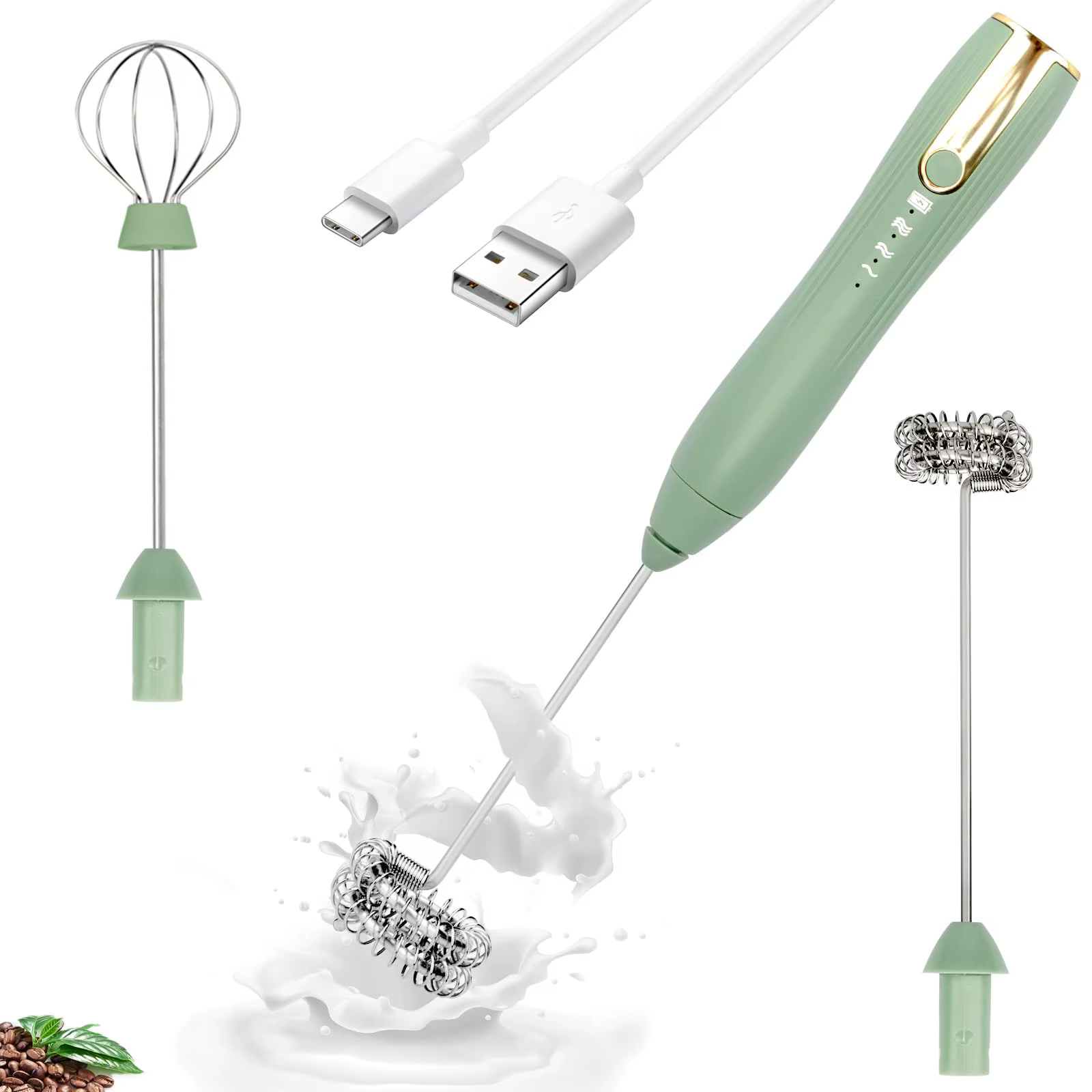 Batteur à œufs électrique Rechargeable avec support