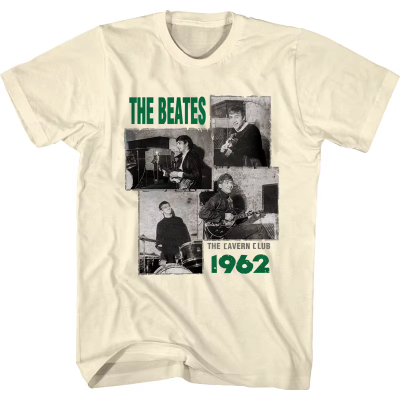 T-shirt décontracté The Beatles 1962 The Cavern Club pour hommes et femmes