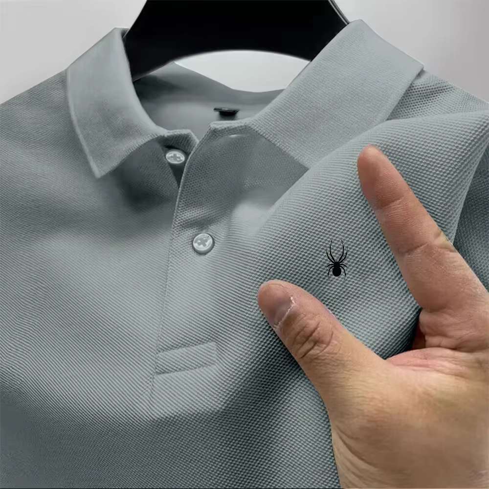 Polo à revers brodé de lettres pour homme, nouvelle collection 2026, en coton piqué de haute qualité, tissu doux et confortable, écologique, manches courtes