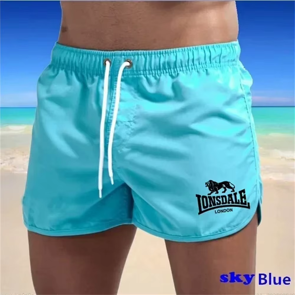 Shorts de plage imprimés pour hommes Lonsdale