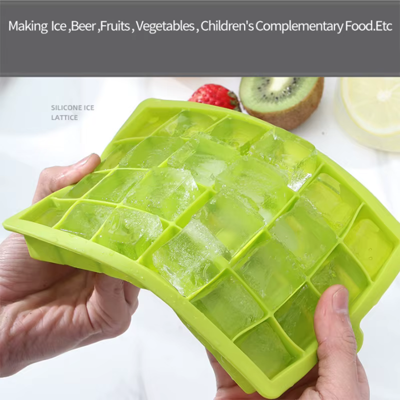 4/6/8/15 grille grand plateau à glace moule géant Jumbo grand Silicone de qualité alimentaire Cube à glace plateau carré moule bricolage machine à glaçons plateau à glaçons