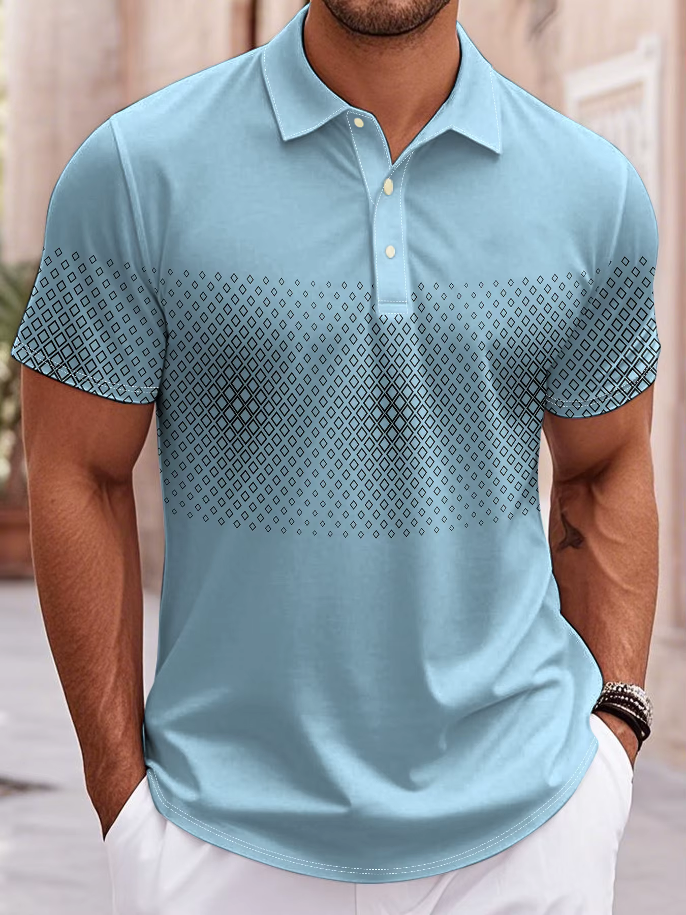 Polo de golf à manches courtes pour homme