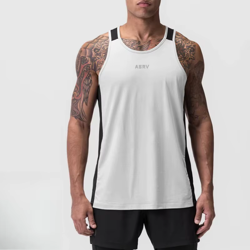 Débardeur Homme Été Respirant Séchage Rapide Sans Manches Haut Élastique pour Gym Fitness Course Décontracté