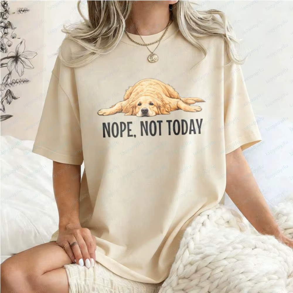 T-shirt Golden Retriever drôle « Non