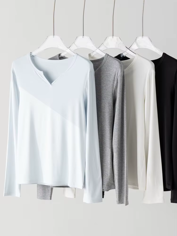T-shirt uni pour femme