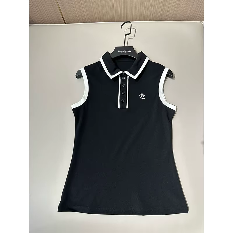 Nouveau débardeur de golf sans manches pour femme