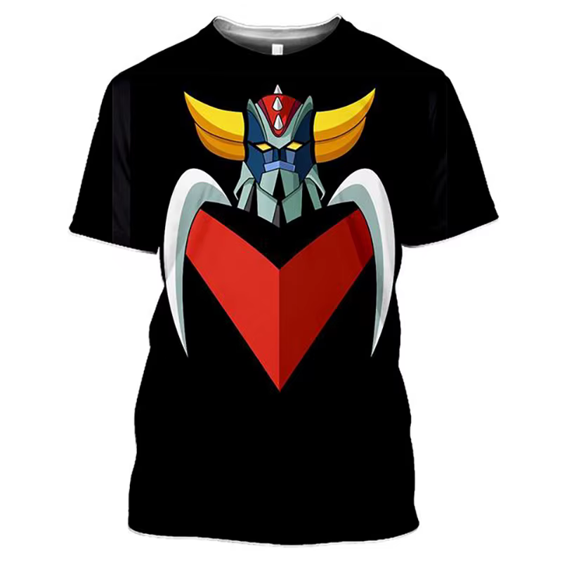 Été Goldorak Anime UFO Robot Grendizer impression 3D T-Shirts hommes femmes mode surdimensionné t-shirt Harajuku