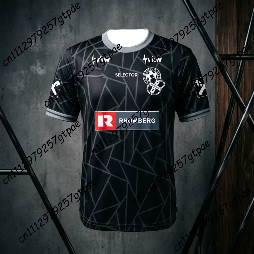 T-shirt de football pour adultes Summer Schwarz Weiss Bregenz