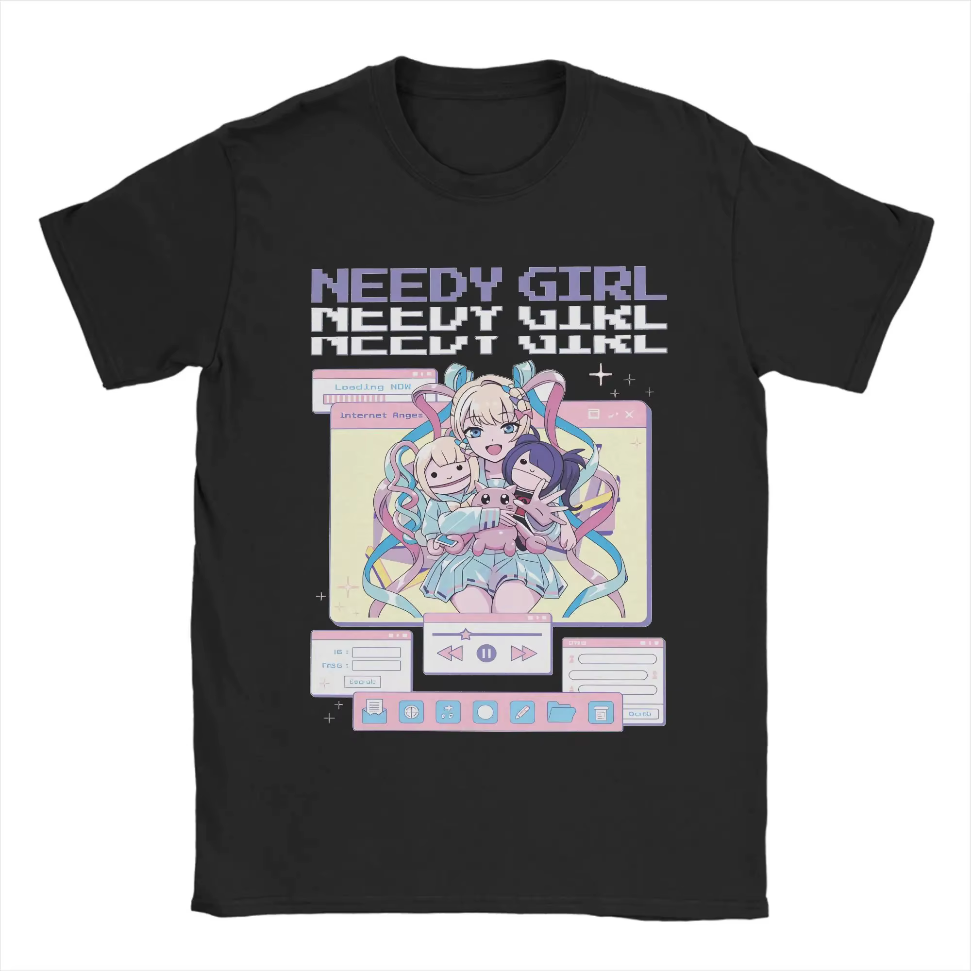 T-shirt à imprimé graphique Needy Streamer Overload