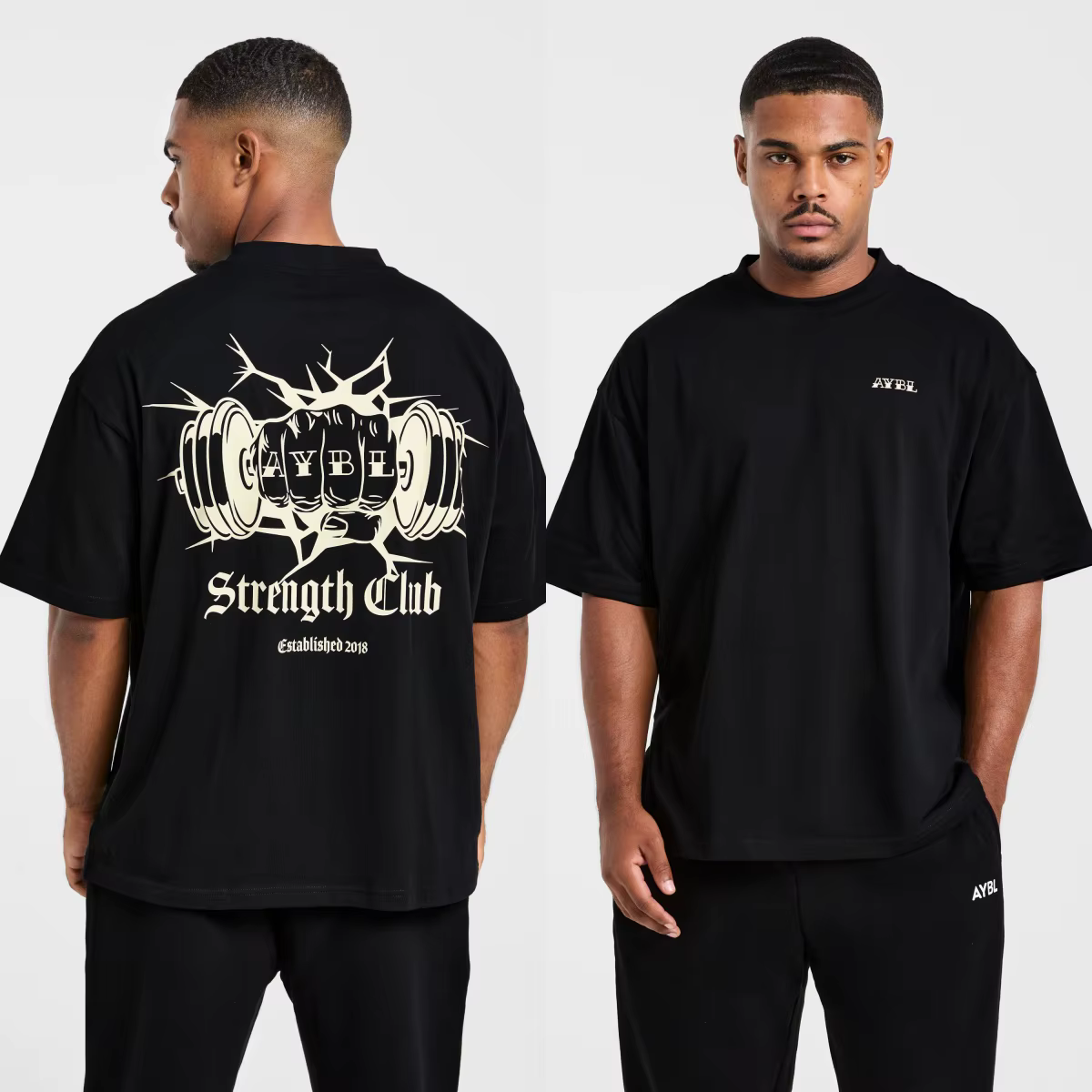 T-shirt en coton avec logo classique noir