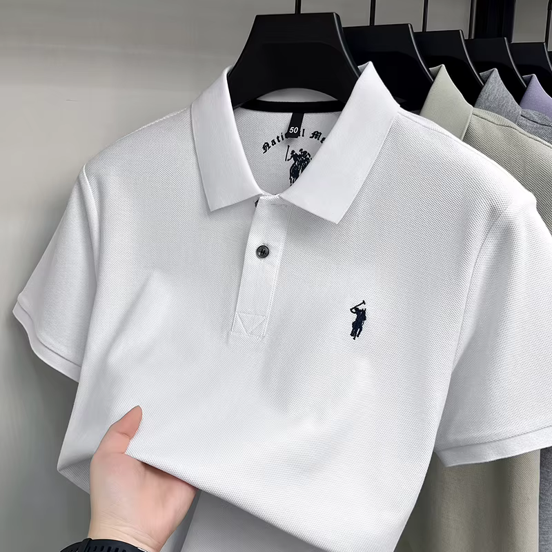 Designer nouveau 100% coton manches courtes polo shirt haut de gamme marque pony broderie hommes nouvelle mode golf décontracté été T-shirt