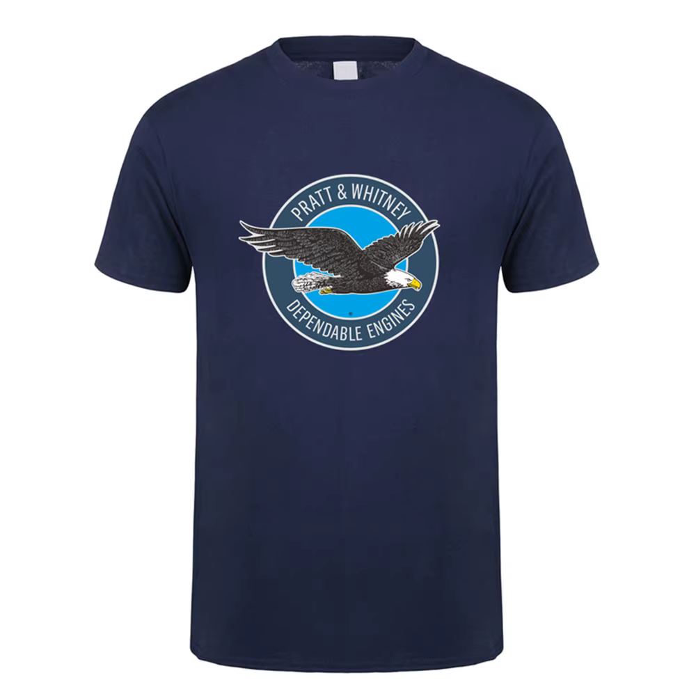 Nouveau Pratt & Whitney Hommes T Shirt D'été À Manches Courtes En Coton Tee Shirts Y-pour Homme Femmes LH-557