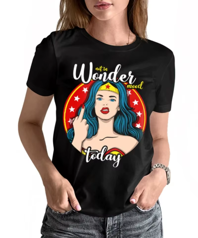 T-shirt en coton rétro DC pour adultes et enfants