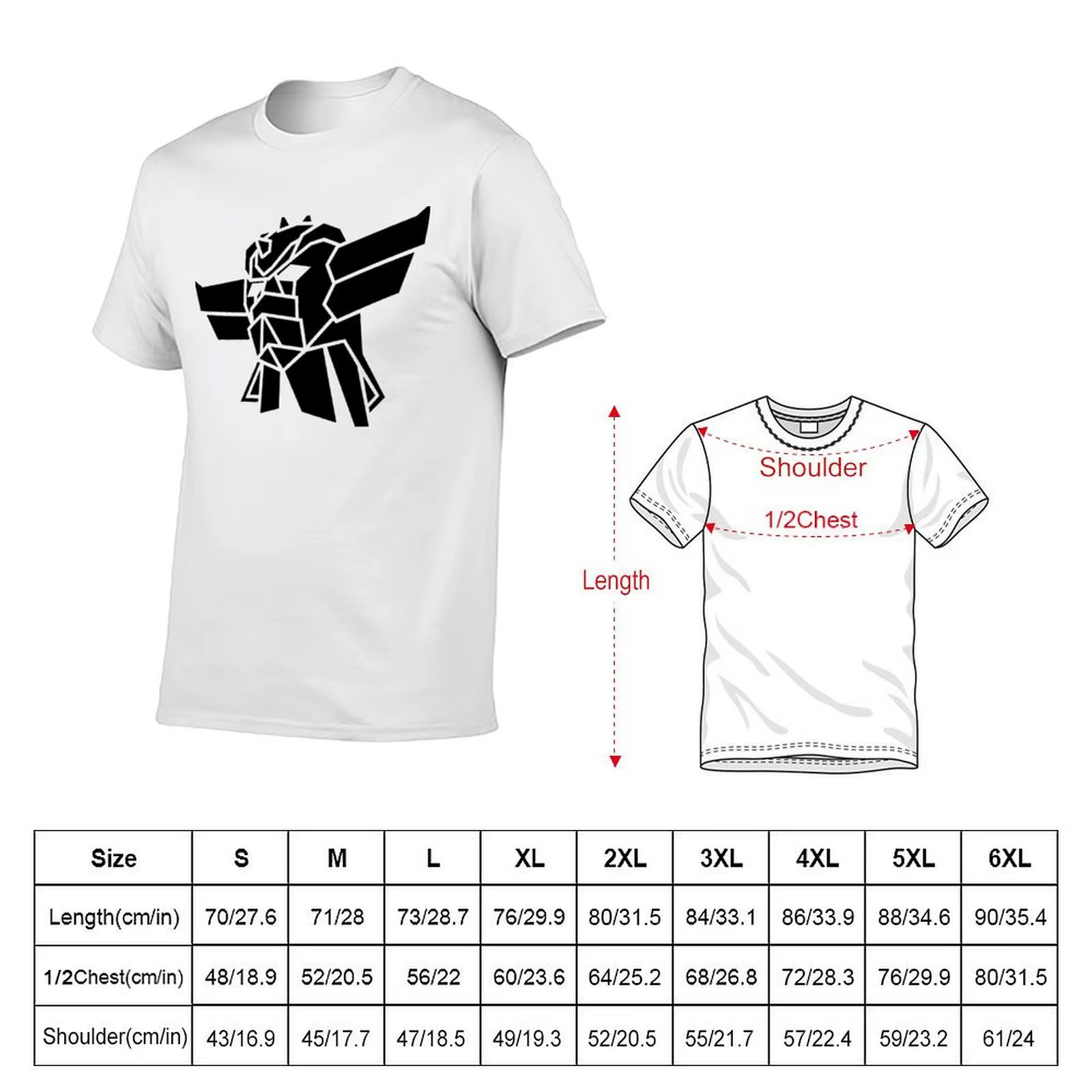 Goldorak T-Shirt coton T-Shirt pack hommes t-shirts graphiques T-Shirt