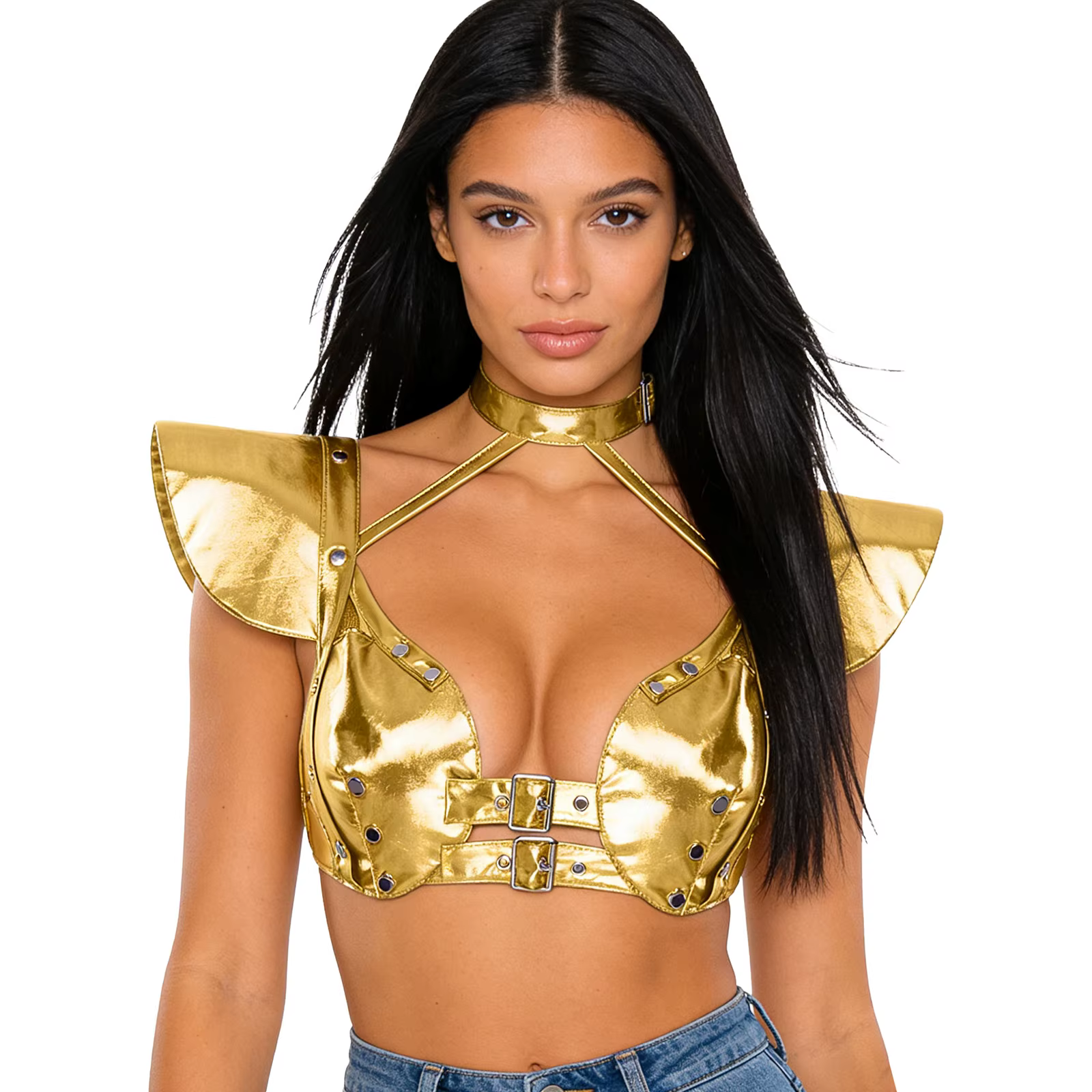 Haut court pour femme, style Alien Astronaut