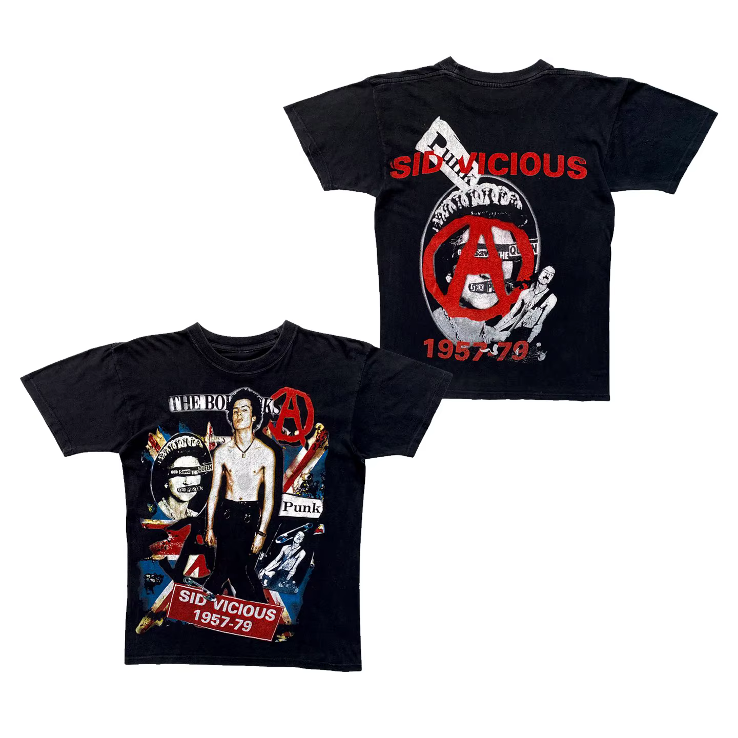 T-shirt décontracté Sex Pistols Punk Rock pour hommes et femmes