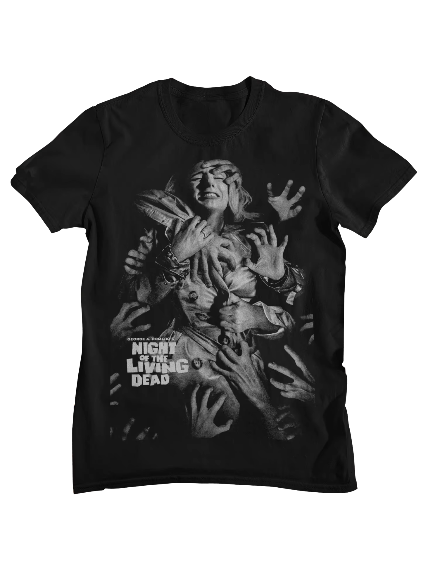 T-Shirt graphique rétro du film d'horreur Night of The Living Dead