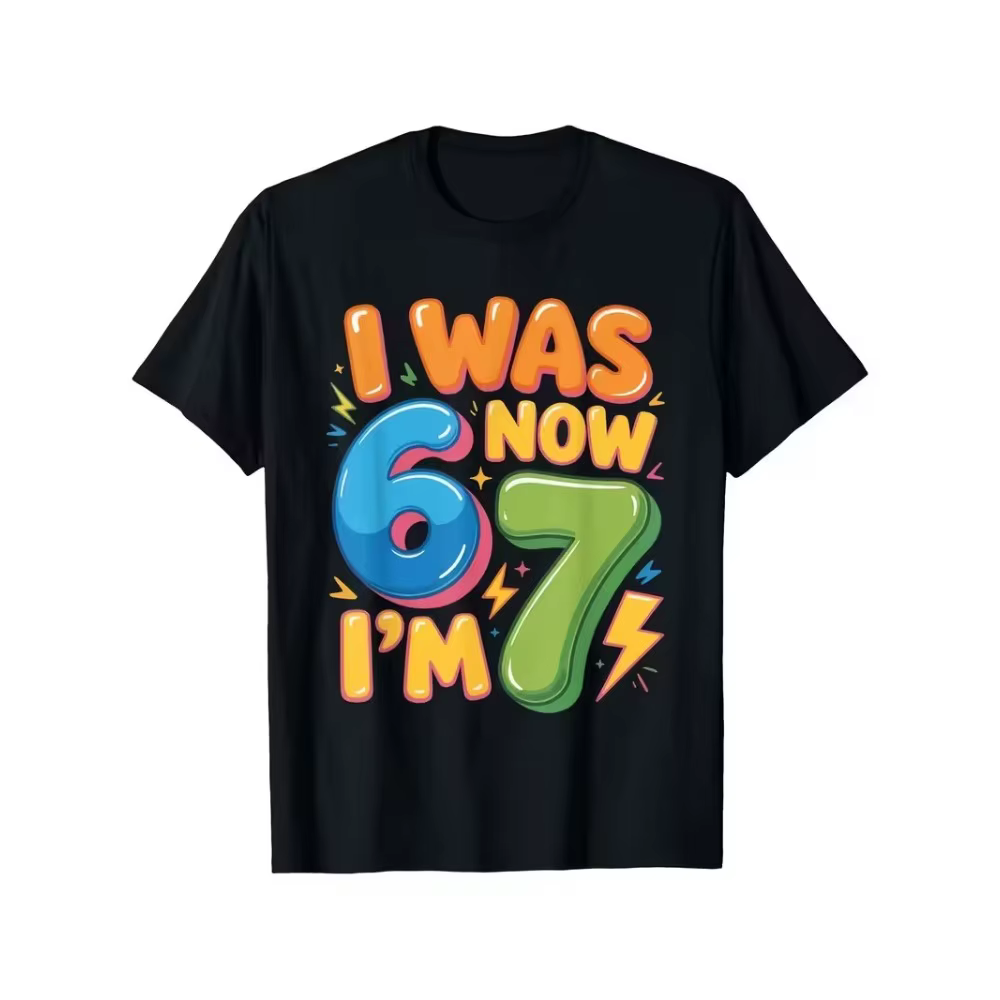 T-shirt amusant Six Seven Bruh Meme Internet pour garçons et filles