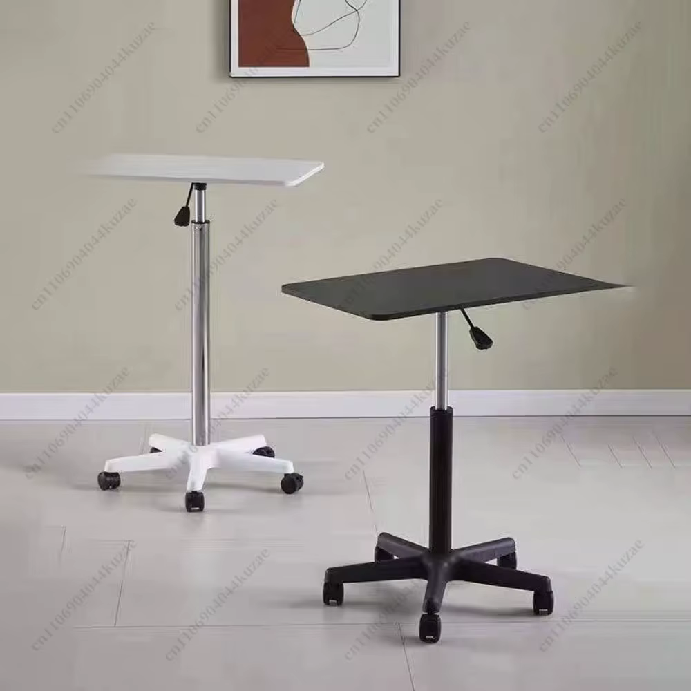 Bureau mobile réglable en hauteur avec roulettes