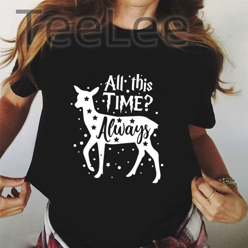 T-shirt pour Femme avec Imprimé de Cerf