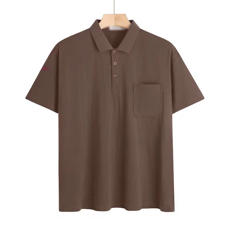 Polo gris pour homme, décontracté