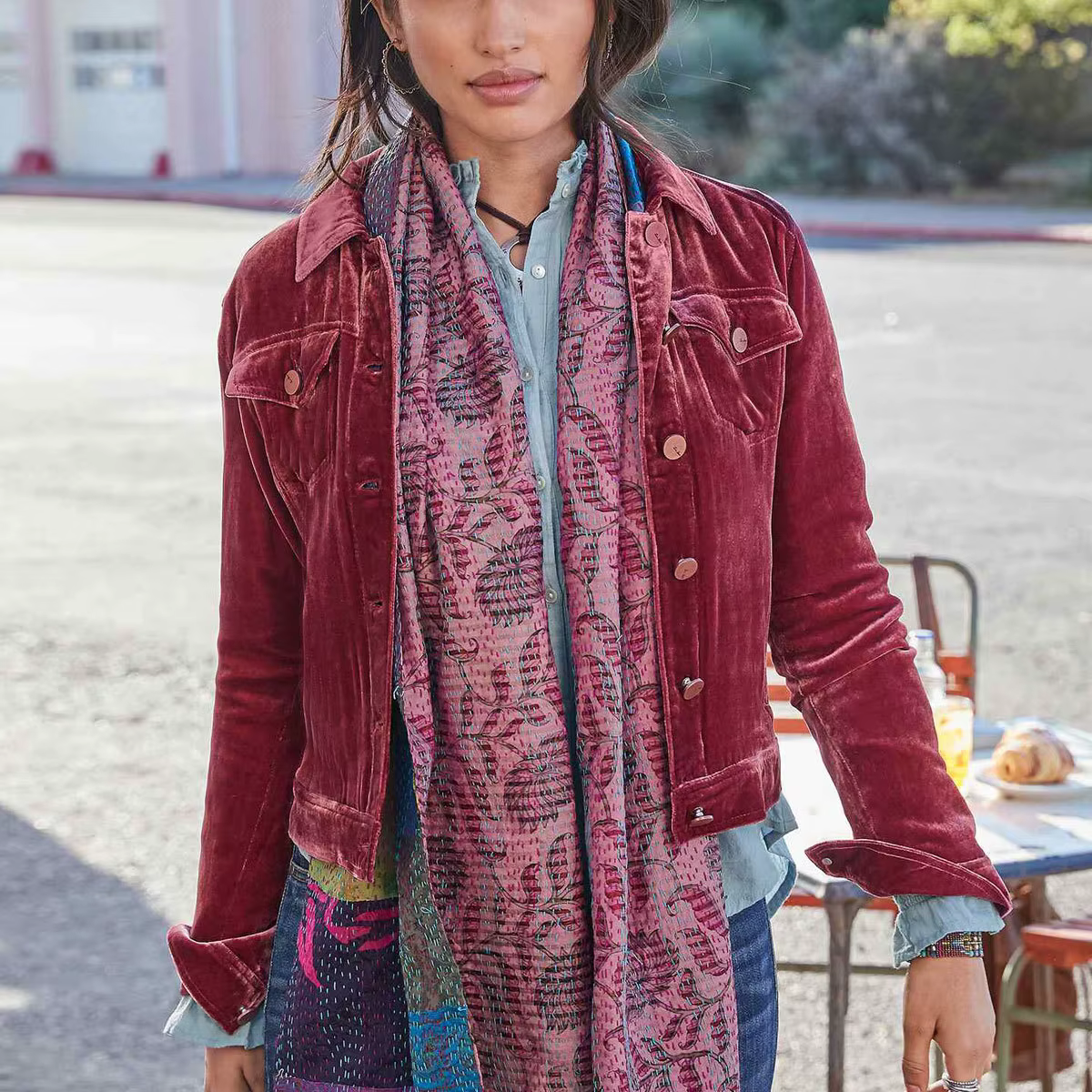 Manteau en Velours localité à Manches sulfpour Femme
