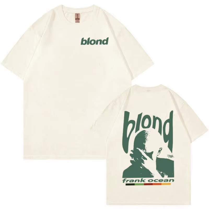 Rappeur Frank rétro graphique T-shirt hommes femmes Hip Hop océan Album vêtements T-Shirts Y2k unisexe blond mode