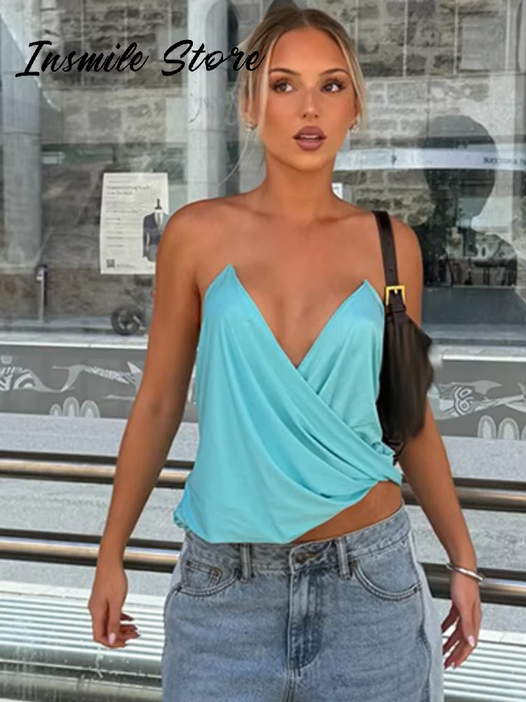 Débardeur sexy uni pour femme