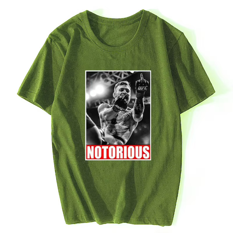 Conor McGregor notoire hommes Fan T-shirt Design drôle noir mode Streetwear