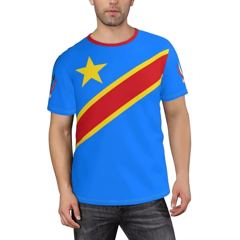 T-shirt graphique imprimé 3D pour homme