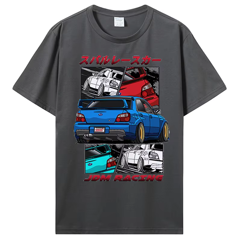 T-Shirt Classique en Coton à Col Rond pour Homme