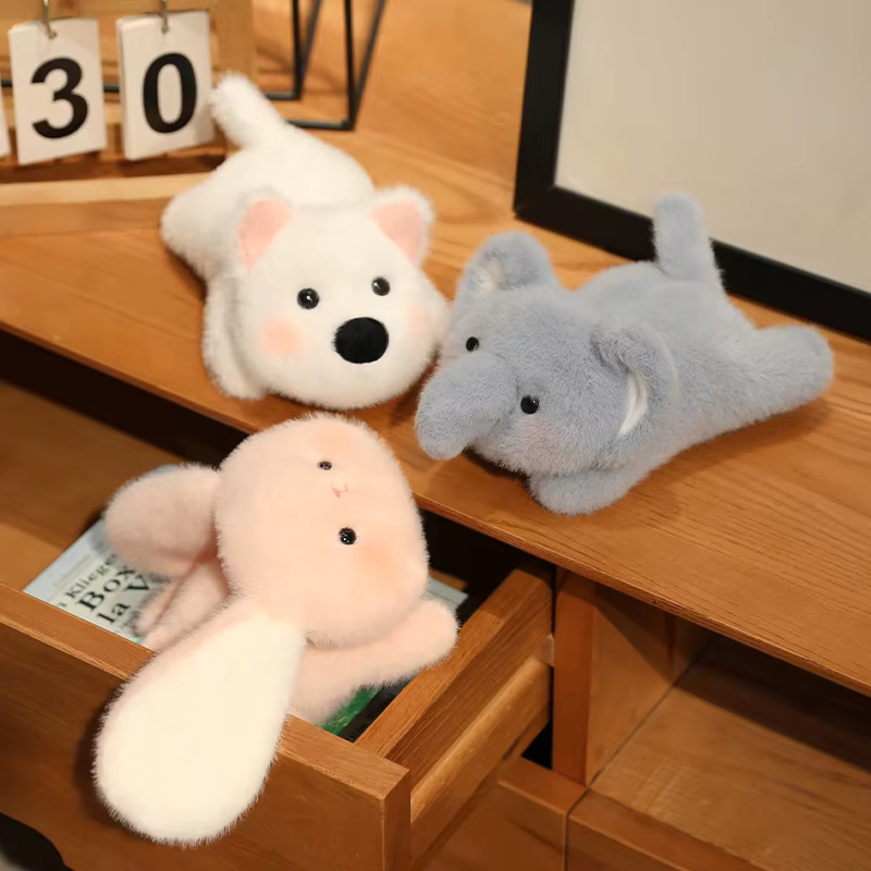 Mignon Panda ours éléphant loutre pingouin poulet chat chien jouets en peluche animaux