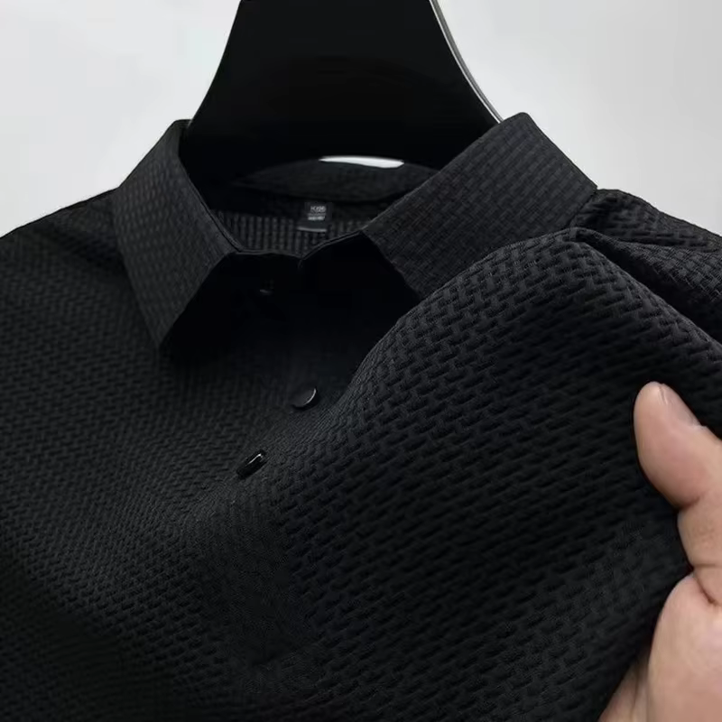 Polo décontracté à manches courtes pour hommes