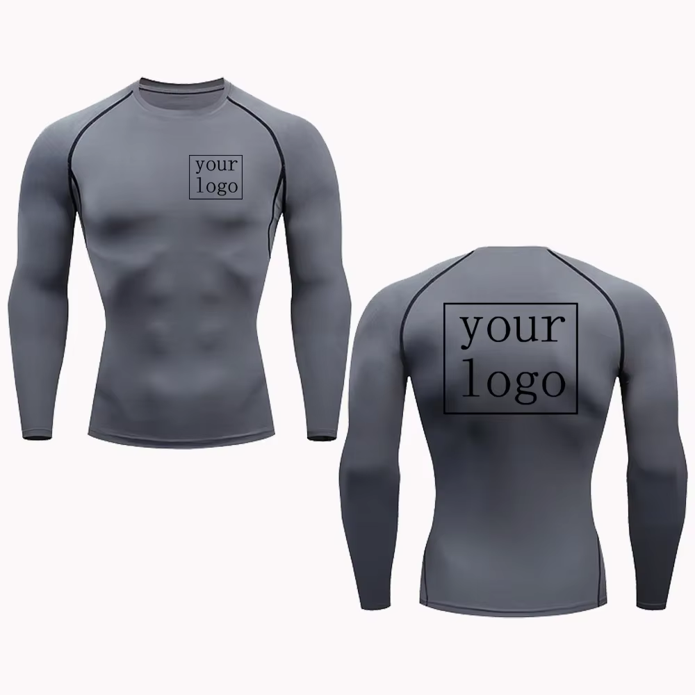T-shirt de compression personnalisé pour hommes et femmes