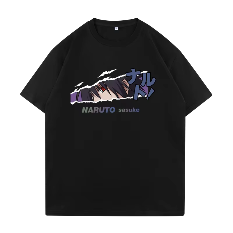 T-shirt Naruto en coton à manches courtes