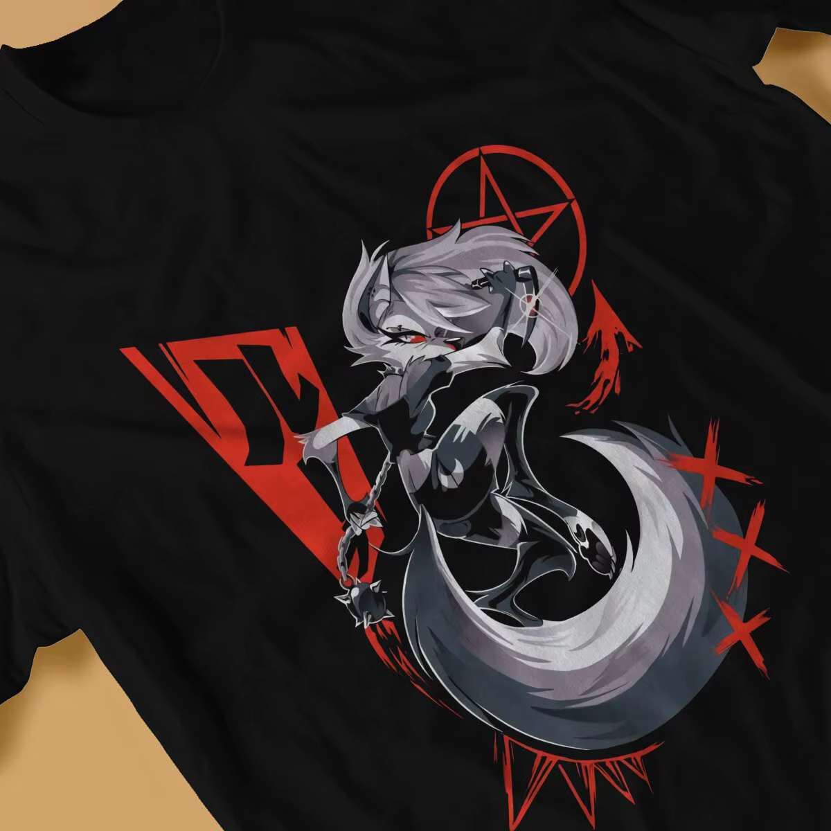 Helluva Boss Anime classique t-shirt graphique hommes hauts Vintage Homme été Polyester Streetwear Harajuku