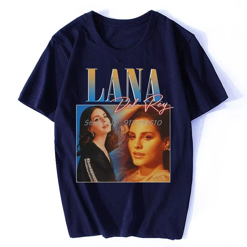 Lana Del-Rey-T-Shirt unisexe à manches courtes