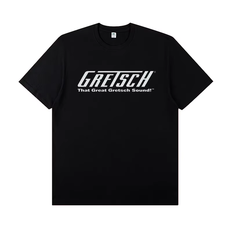 Gretsch guitare électrique Instrument périphérique T-shirt à manches courtes groupe de Rock plomb chanteur pratique