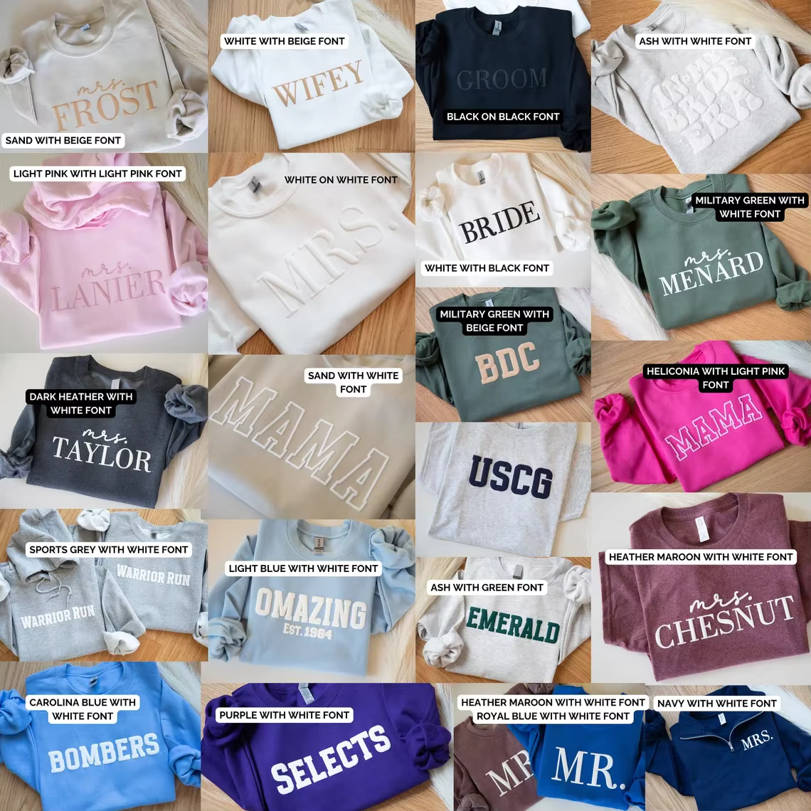 Sweat-shirt personnalisé Mama Est avec noms d'enfants sur la manche