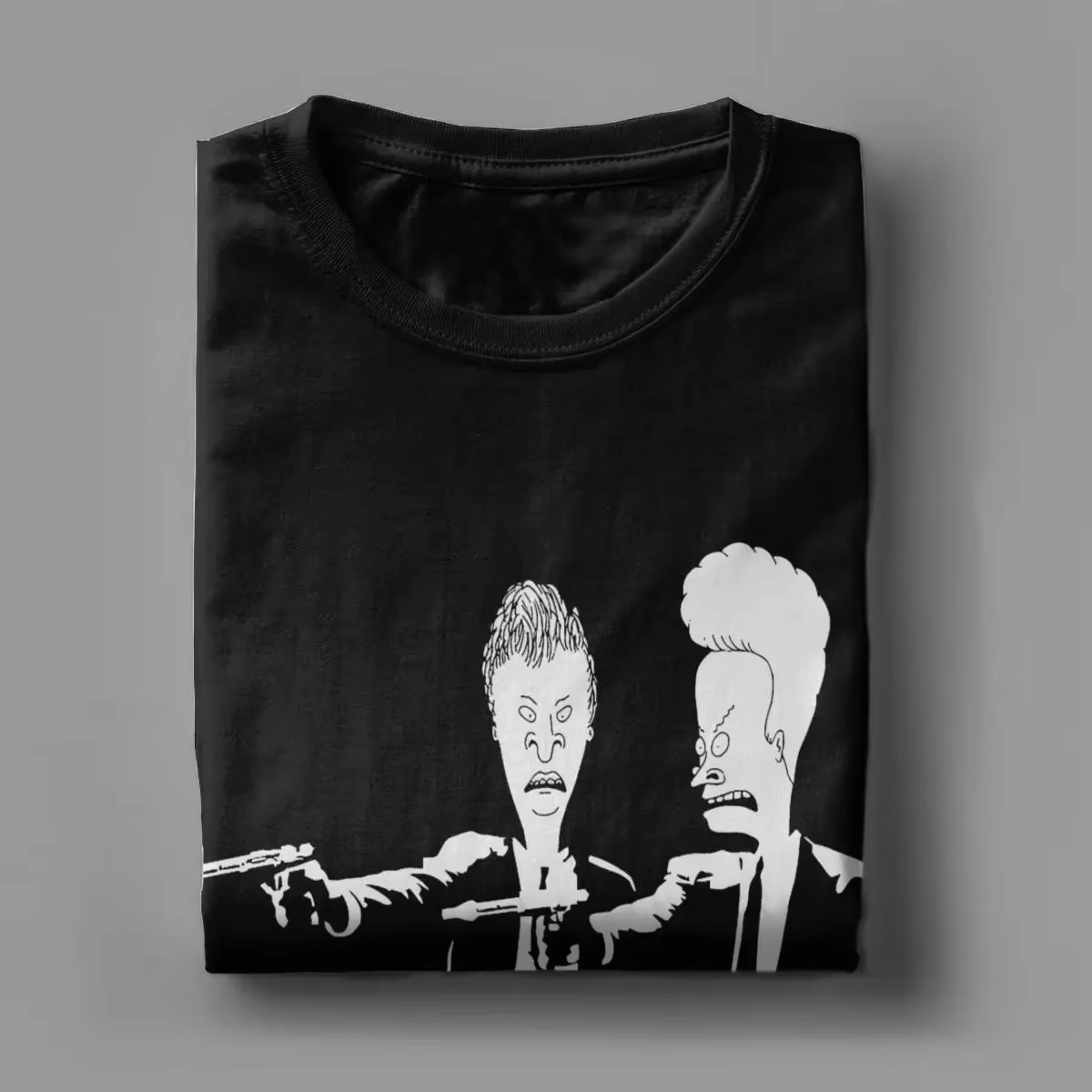 Beavis et Butthead Pulp Fiction hommes t-shirts créatif T-Shirt à manches courtes col rond