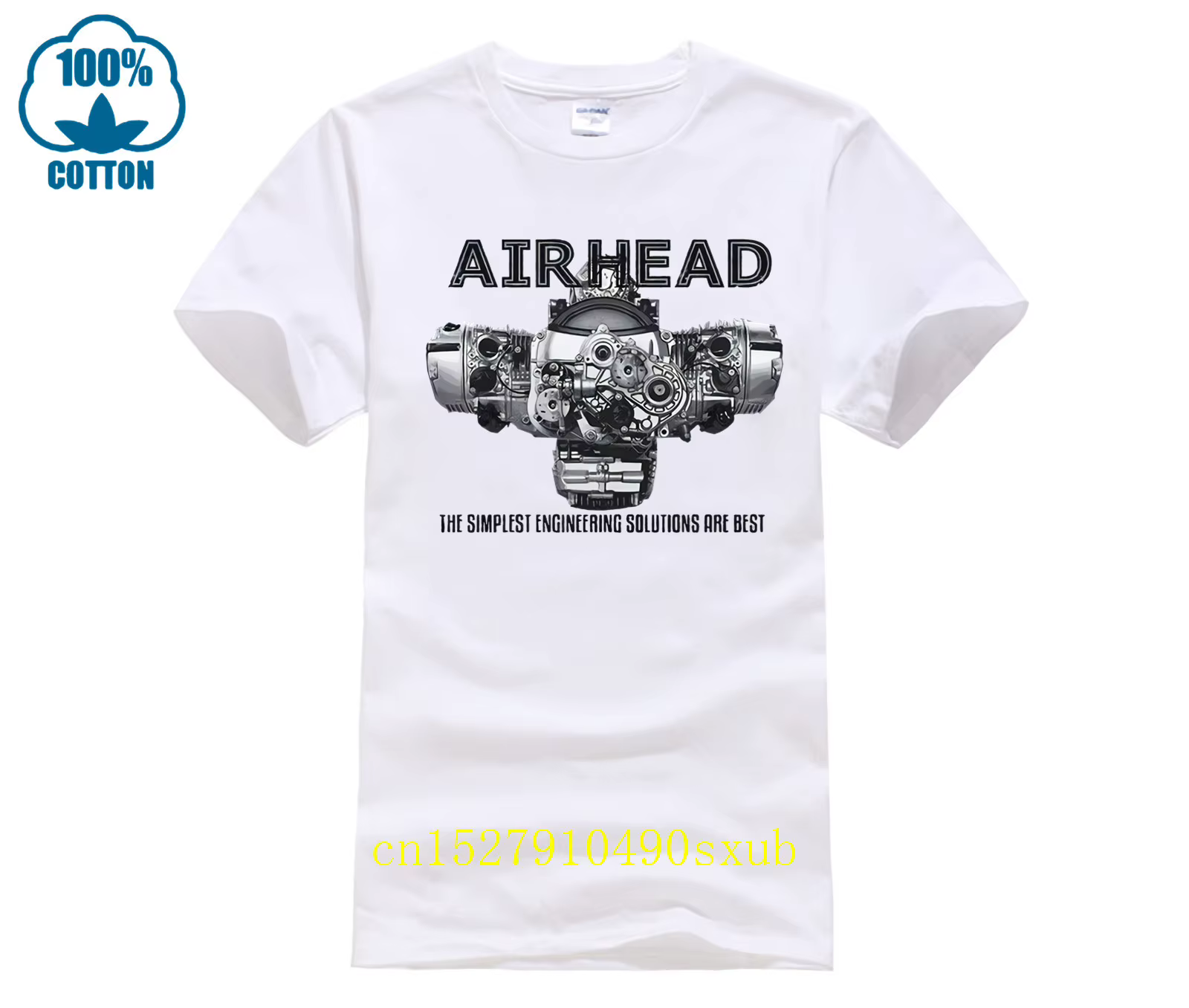Airhead Boxer Engine Runder T-shirt Heather pour hommes