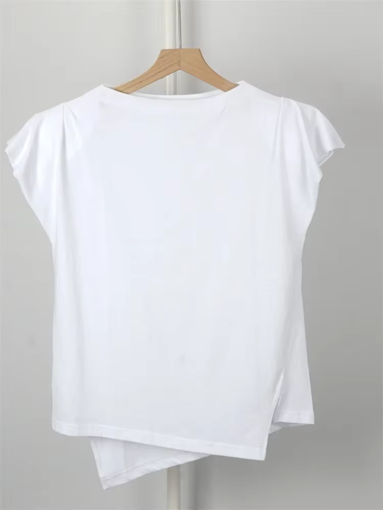 T-Shirt à manches volantes pour femmes