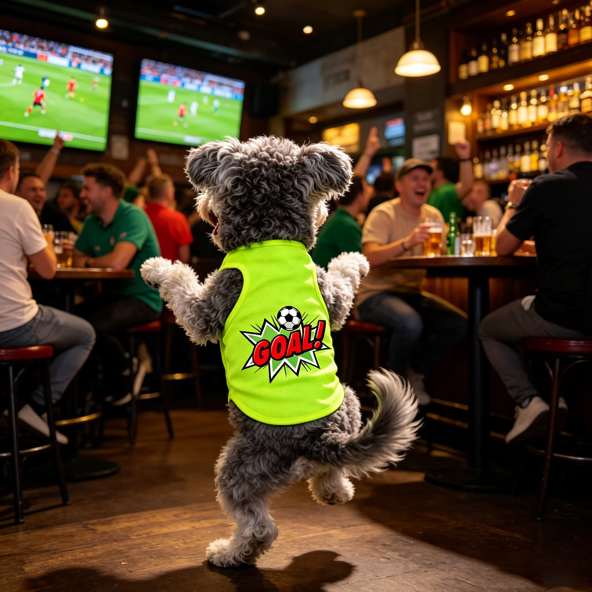 T-shirt imprimé Coupe du Monde pour chien - Des motifs tendance et mignons qui ajoutent de la vitalité à votre